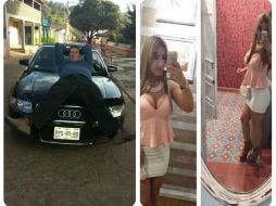 Guevara muestra imágenes de mujeres y de un auto Audi. Imágenes tomadas de Facebook  /