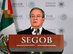 Monte Alejandro Rubido García, titular de la Comisión, en una conferencia de prensa dio a conocer detalles de la detención. ARCHIVO /