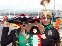 Miles de hinchas que siguen al Tricolor en el Mundial Brasil 2014. NTX /