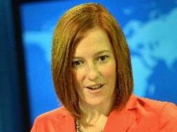 La portavoz del Departamento de Estado, Jen Psaki, celebró la intención del Gobierno ucraniano de conceder la amnistía a separatistas. ESPECIAL /