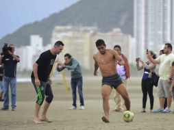 Los jugadores disfrutaron de su día libre en las playas de Brasil. MEXSPORT /