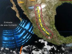 Lluvias, tormentas eléctricas y granizo seguirán en el país, incluido Jalisco. Foto: SMN. ESPECIAL /