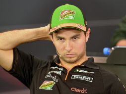 ''Checo'' está sancionado con cinco puesto menos en la próxima carrera al considerarse responsable del accidente con el brasileño. AP /