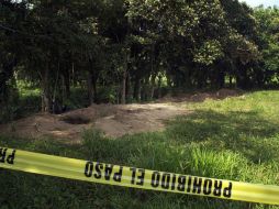 En la fosa fue encontrada en el rancho 'El Diamante' fueron exhumados 31 cuerpos. ARCHIVO /