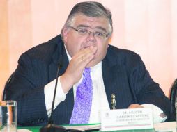 Agustín Carstens, aseguró que el Banxico podría hacer una nueva revisión de su perspectiva de crecimiento económico para este año. NTX /