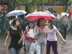 El SMN pronostica lluvias intensas, acompañado de tormentas eléctricas y granizadas, en Jalisco. ARCHIVO /