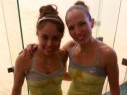 La raquetbolista Paola Longoria también jugó en modalidad de dobles, acompañada de Samantha Salas, se coronó con oro. ESPECIAL /