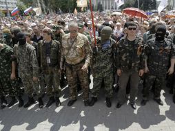Los rebeldes admiten la superioridad técnica de las fuerzas ucranianas y dicen no estar recibiendo ayuda de Rusia. AP /
