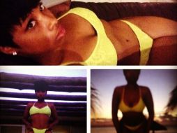 Luce un bikini amarillo y una nueva y saludable figura. ESPECIAL /