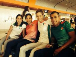 Claudia Rivas e Irving Pérez, estarán en la categoría Elite, mientras que Cecilia Pérez y Paola Díaz en la sub 23. ESPECIAL /