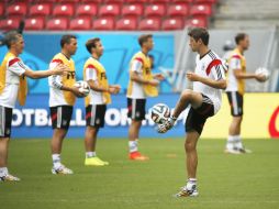 El atacante alemán Thomas Müller, tiene claro que quiere el cuarto campeonato mundial para su selección nacional. EFE /
