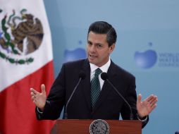 Peña Nieto asistió a la 52 Reunión del Consejo Mundial del Agua. NTX /