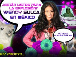 En las redes sociales, Wendy Sulca anuncia así su visita a México. Foto: @Wendy_Oficial. ESPECIAL /