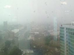 Imagen parorámica de la ciudad desde un edificio en la zona de la avenida Américas, en Providencia. Foto: ‏@lalobarba. ESPECIAL /