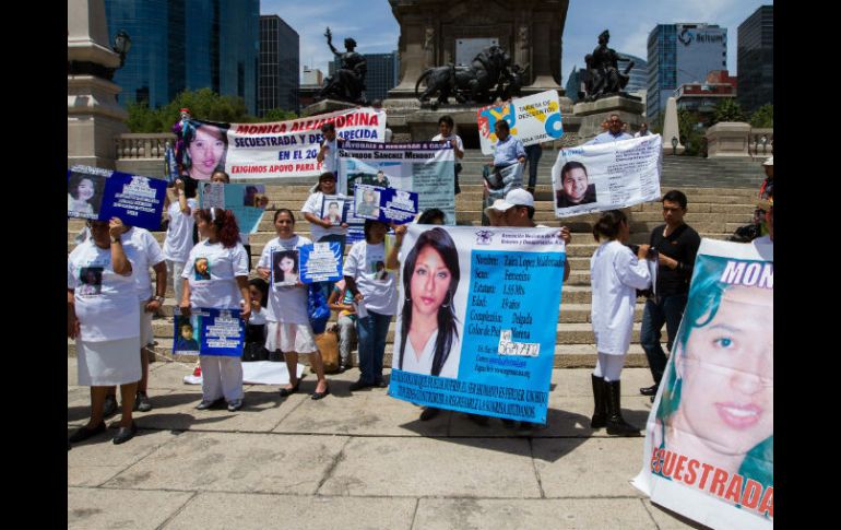 Familiares de menores robados se manifiestan en el DF. En México no existe una unidad especializada en la investigación de éste delito ARCHIVO /