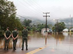 Las precipitaciones han afectado a más de 700 mil personas en el estado de Paraná. ESPECIAL /