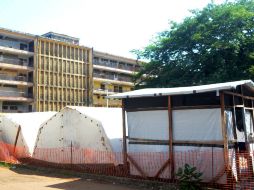 Aspecto de un hospital de Guinea donde hay varios casos de ébola. ARCHIVO /