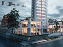 En una superficie de casi dos mil 600 metros cuadrados, se pretende crear una comunidad creativa en la torre. ESPECIAL /