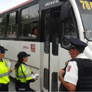 Policía Vial ha sancionado 310 unidades del transporte público