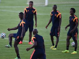 Los jugadores de la Selección colombiana están listos para enfrentar a los brasileños. AFP /