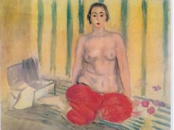 'Odalisca con pantalón rojo' de Matisse hurtada en el 2000. AP /