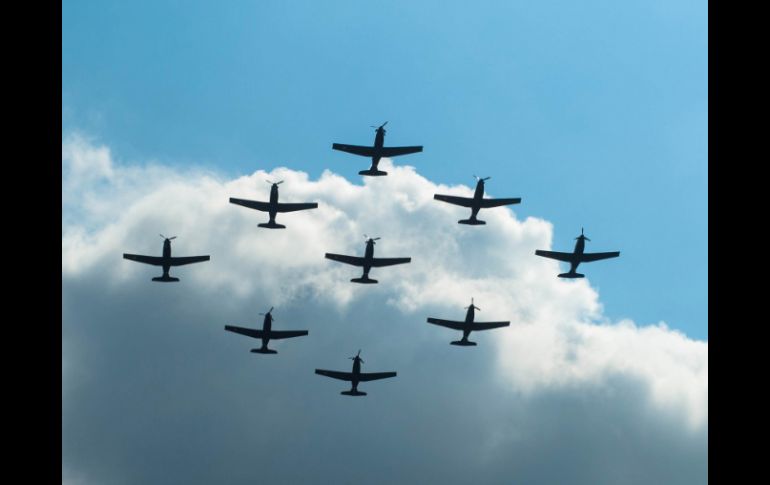 El desfile conmemorativo al centenario de la entrada del Ejército Constitucionalista a Guadalajara tendrá un espectáculo aéreo. ARCHIVO /