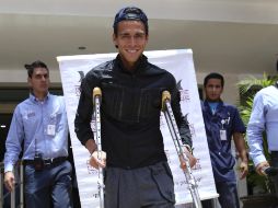 Moreno abandonando el nosocomio. EFE /