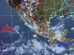 Actualmente, 'Douglas' se ubica a 900 kilómetros al oeste de Cabo San Lucas, Baja California Sur. TOMADA DE @conagua_clima  /