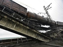 Explosiones en las últimas 24 horas dañaron un viaducto y dos puentes de ferrocarril en el este de Ucrania EFE /