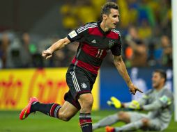 Klose anotó al minuto 23 del partido contra Brasil. MEXSPORT /
