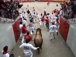 Uno de los corneados sufrió lesiones en el tórax  y otro en el muslo. EFE /