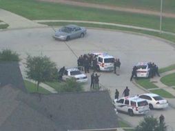 El sospechoso del ataque fue cercado por la policía en una glorieta sin salida. TOMADA DE @abc13houston  /