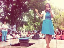 Margarita Zavala confirma su deseo de buscar una diputación federal para el próximo año. Foto: ‏@Mzavalagc. ESPECIAL /
