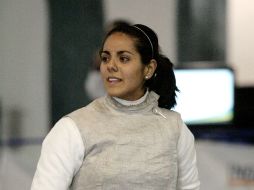 Nataly Michel compite en Florete. ARCHIVO /
