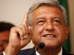 López Obrador afirma que el objetivo de Morena es transformar al país, no son los cargos o la ambición al dinero o al poder. ARCHIVO /