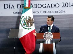 Enrique Peña Nieto encabeza el Día del Abogado desde la Residencia Oficial de Los Pinos. SUN /