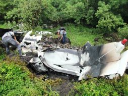 Una avioneta tipo Cessna 206 con siete personas a bordo se desplomó en el municipio de Alto Lucero, Veracruz. SUN /