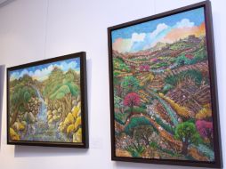 'Paisajes de provincia y más', es el reflejo de la vida cotidiana entre bosques imaginarios y reales del pintor Gumersindo Tapia.  /