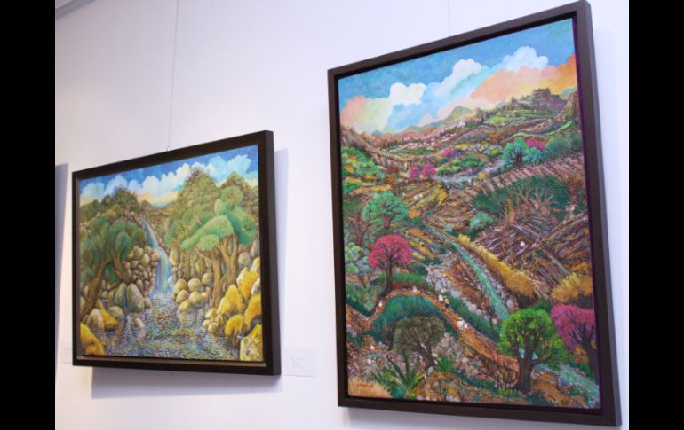 'Paisajes de provincia y más', es el reflejo de la vida cotidiana entre bosques imaginarios y reales del pintor Gumersindo Tapia.  /