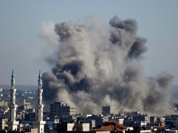 El organismo indicó que desde el 7 de junio pasado, Israel ha lanzado 700 ataques aéreos en contra de Gaza. AFP /