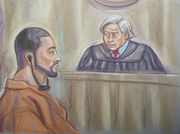 Imagen de la audiencia contra José Rodrigo Aréchiga ante el juez Mitchell Dembin. EFE /