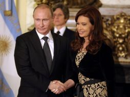 Tras la reunión, Putin será homenajeado con una cena donde también estarán los presidentes de Venezuela, Uruguay y Bolivia. AFP /