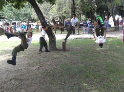 En el evento se realizaron actividades como descenso libre, tirolesa, saltos acrobáticos, entre otros.  /