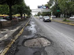 La mayoría de las reclamaciones a través de la Ley de Responsabilidad Patrimonial a municipios es por daños ocasionados por baches. ARCHIVO /