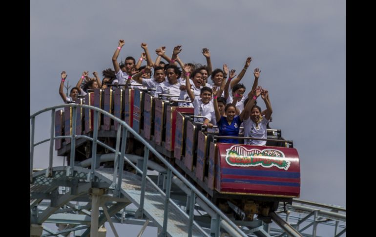 Los deportistas disfrutaron de todos las atracciones que ofrece el parque de diversiones.  /