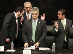 Penchyna (c) afirma que la energética es la reforma más trascendente en la vida política, social y económica del país. NTX /