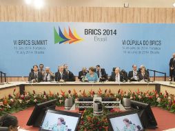 Aspecto de la primera sesión de la sexta cumbre del BRICS en Brasil. NTX /