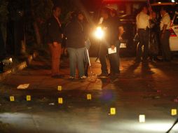 En el lugar fueron encontrados 52 casquillos.  /