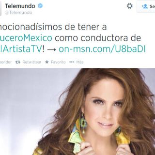 Lucero hace eco de su llegada a Telemundo