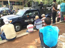 Elementos federales permanecen resguardando la casa hogar 'La Gran Familia'.  /